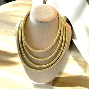 Elegant Gold Layered Necklace